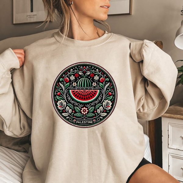 Cartoon Casual Watermelon Pattern Sports Sweater - Image 4