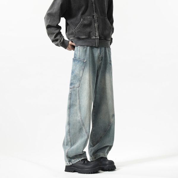New Men's Matchet Pants Stitching Three-dimensional Design Trousers - Image 3