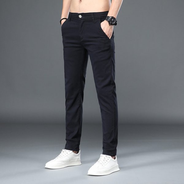 Business Casual Elastic Loose Straight Slim Fit Suit Pants - Image 2