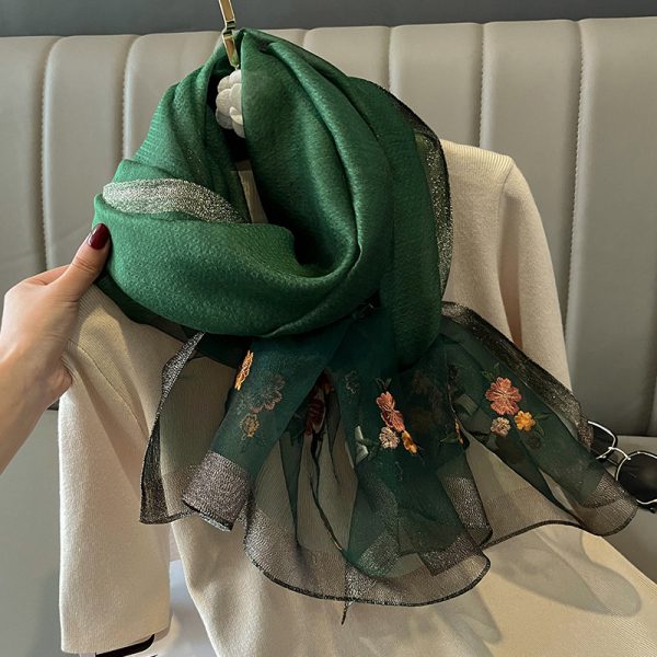 Women's Wild Korean Style Affordable Luxury Style Autumn And Winter Warm Scarf - Image 10