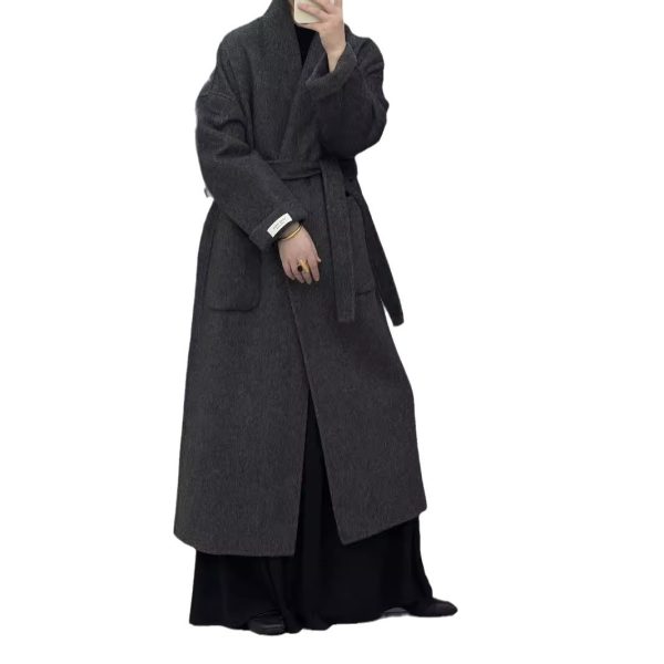 High-end Cashmere Double-sided Woolen Coat Women - Image 5