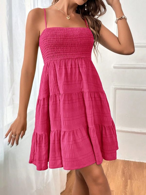 Women's Pure Color All-matching Texture Dress - Image 9