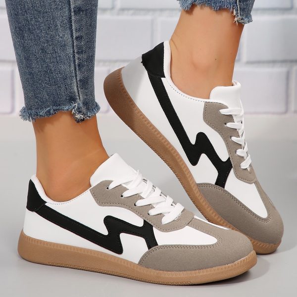 Fashionable Flat Casual Lace-up Student Sports Women's Board Shoes - Image 6