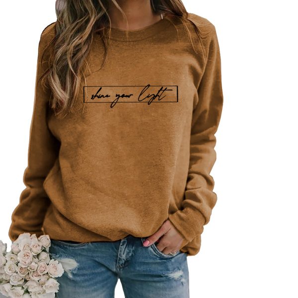 Women's Printed Casual Loose Sweatshirt Shirt - Image 6
