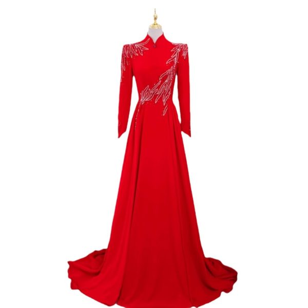 New Long Sleeve Formal Evening Party Dress - Image 5