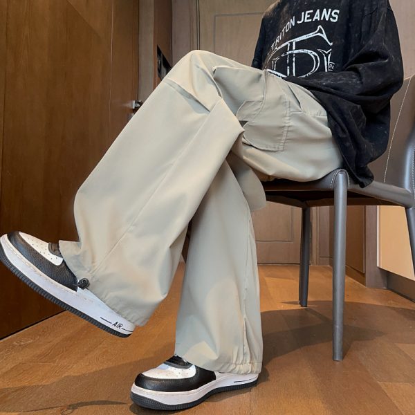 Loose Hong Kong Style Ins Straight Casual Pants - Image 8