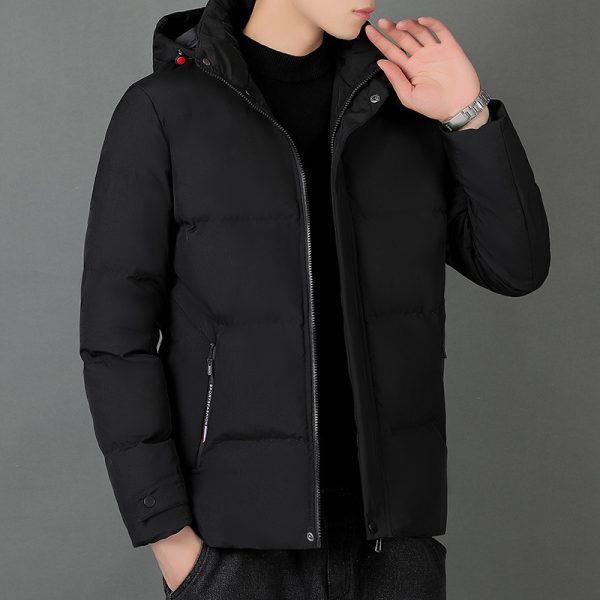 Men's Fashion Individual Casual Hooded Cotton Jacket - Image 4