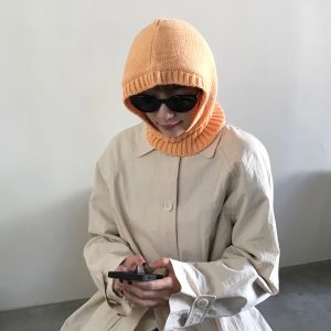 Wool Knitted Wool Keep Warm Sleeve Cap Balaclava Beanie Hat
