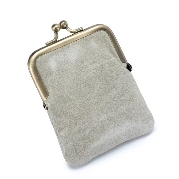 First Layer Oil Wax Cowhide Retro Compact Clip Coin Purse - Image 9