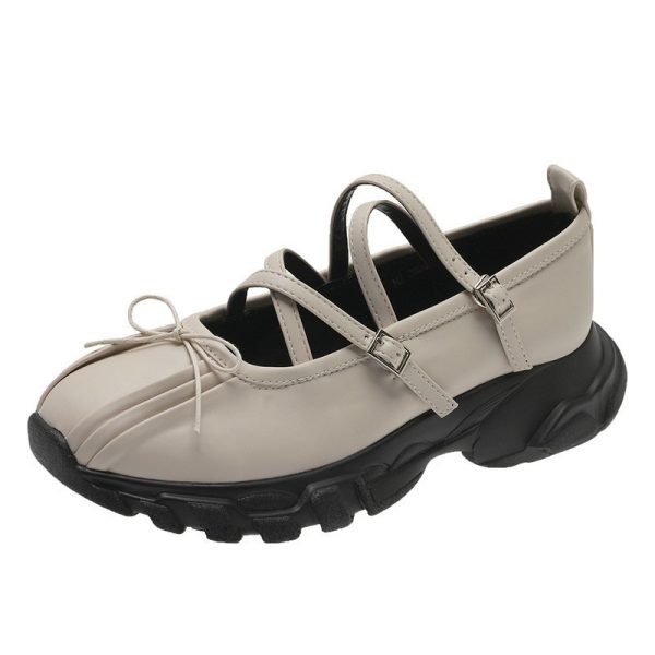 Women's Summer Retro Casual French Bowknot Shoes - Image 8