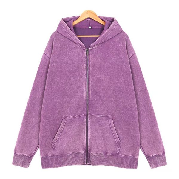 Men's Vintage Zipper Cardigan Casual Jacket - Image 9