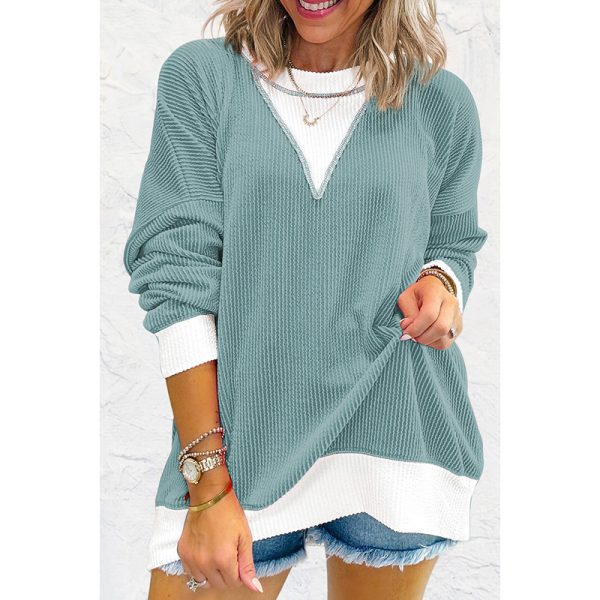 Round Neck Long Sleeve Pullover Women's Sweater - Image 5