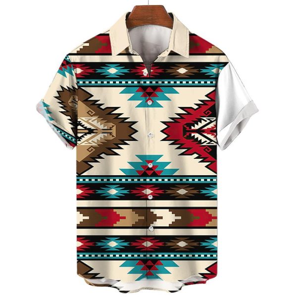 Men Shirts Tea Summer Shirt Top 5xl V-neck Vintage Clot - Image 8