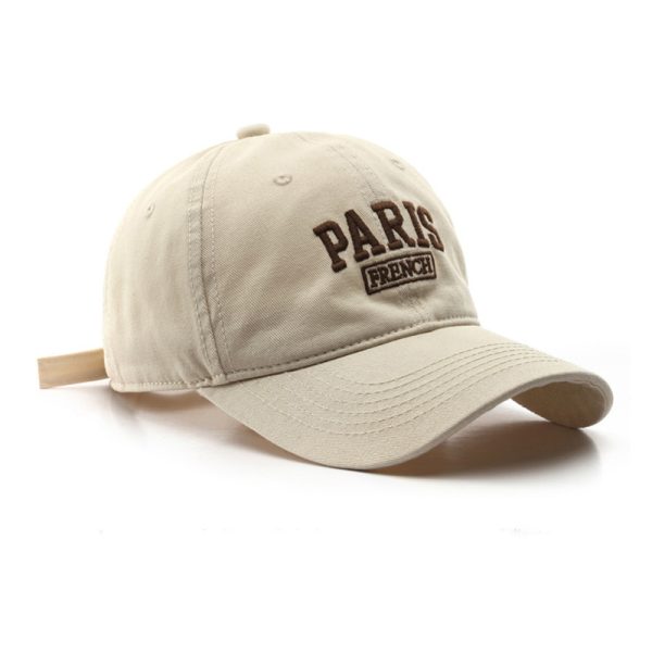 Personalized Washed Letters Embroidered Peaked Cap Outdoor Travel - Image 4