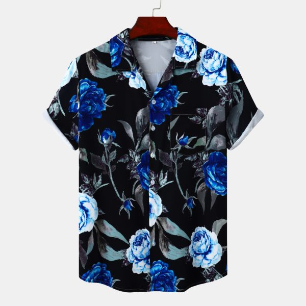 Youth Vacation Casual Beach Style Short Sleeve Men - Image 4