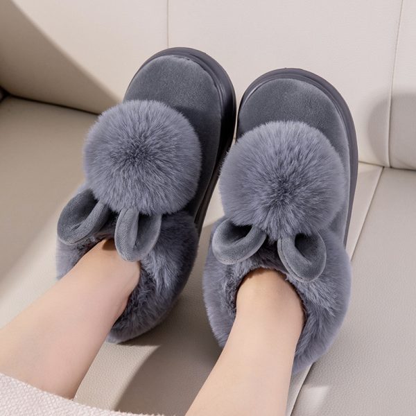 Cotton Slippers Women's Bag With Winter Indoor - Image 6