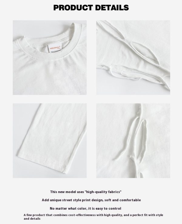 Long Sleeve T-shirt Bottoming Shirt Burrs - Image 5