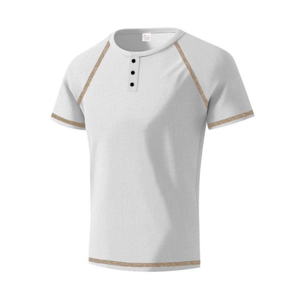 Heavy Contrast Color Raglan Slim T-shirt - Image 7