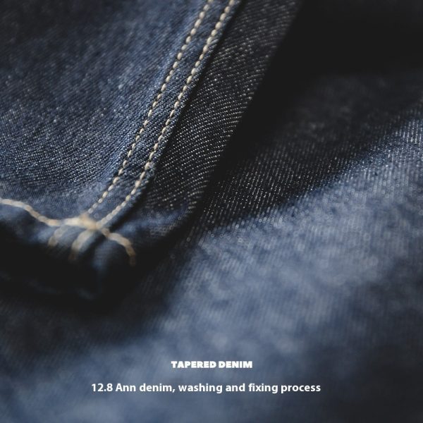 Washed Elastic Waist Loose Jeans - Image 2