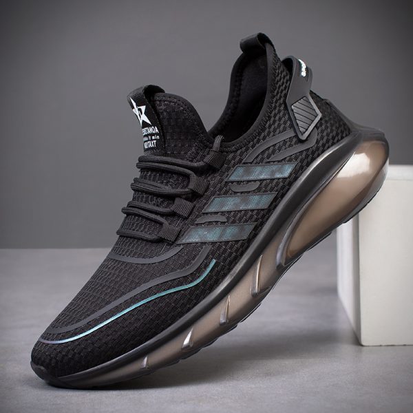 Men's Breathable Fly Woven Shock Absorption Sports Casual Shoes - Image 6
