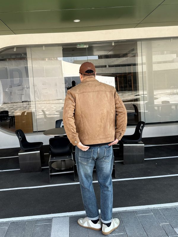 Men's Plus Size Short Lapel Thin Cotton Jacket - Image 2