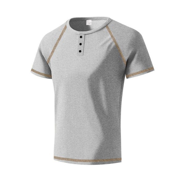 Heavy Contrast Color Raglan Slim T-shirt - Image 6