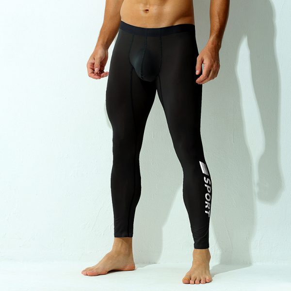 Ice Silk High Elastic Seamless Quick-drying Tight Ultra-thin Pajama Pants - Image 7