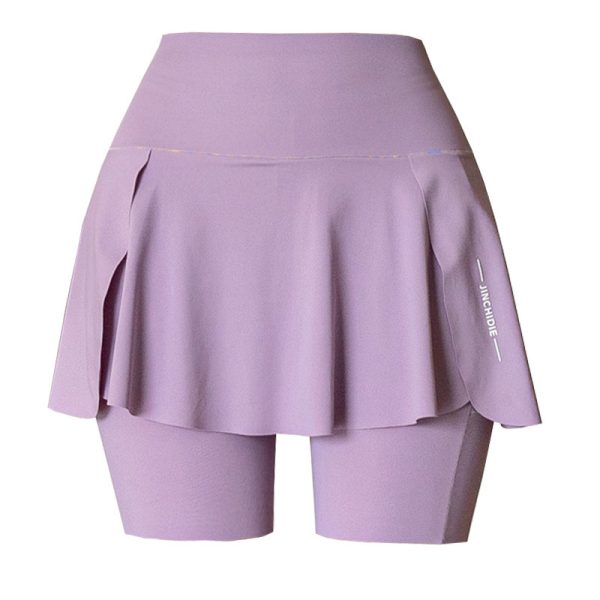 False-two-piece Skirted Leggings Pocket Three-point Shark Pants Yoga Pants - Image 5