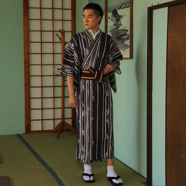 Japanese Kimono Men's Traditional Formal Wear - Image 3