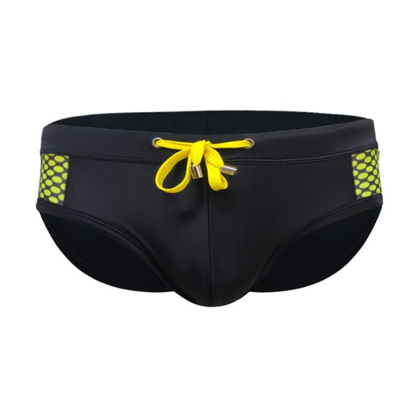 Sexy Close-fitting Swim Briefs Polka Dot Stitching Sports Beach Pants - Image 7