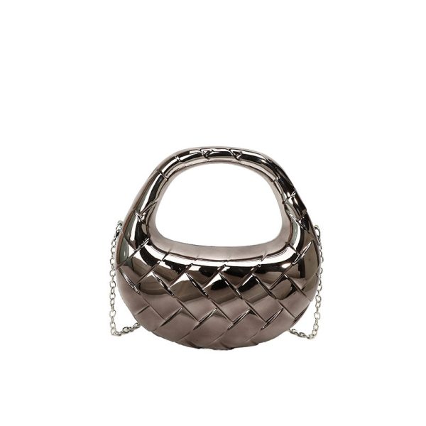 Acrylic Dumpling Bag Women's Fashion Rhombus Dinner Bag - Image 6