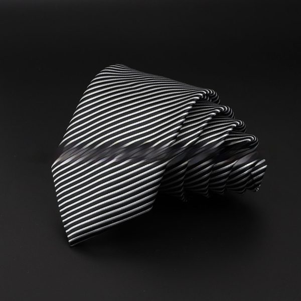 Men's Striped British Gentleman Polyester Fiber Tie - Image 8