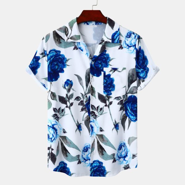 Youth Vacation Casual Beach Style Short Sleeve Men - Image 2