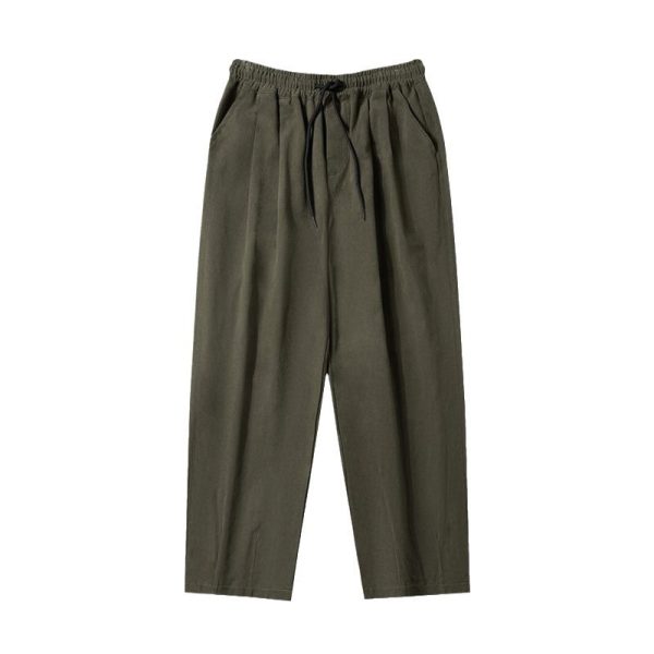 Casual Retro All-match Loose Drooping Straight-leg Trousers - Image 5