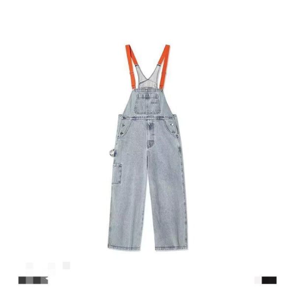 Jumpsuit Suspender Men's Business Shirt Wide Leg Pants - Image 4