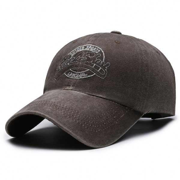 All-match Washed Denim Baseball Cap Distressed Hat Outdoor - Image 9