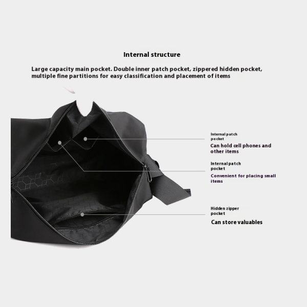 Men's Shoulder Bag Simple And Lightweight Water Repellent Sports Leisure Bag - Image 3