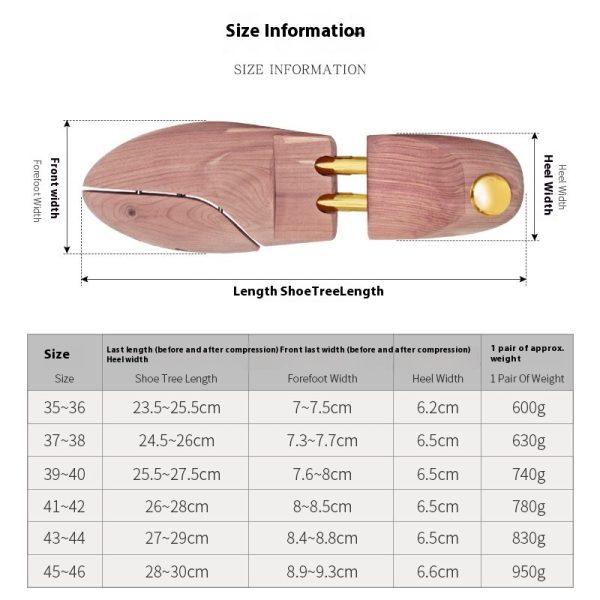 Cedar Wood Last Support Fragrant Wood Shoe Support - Image 2