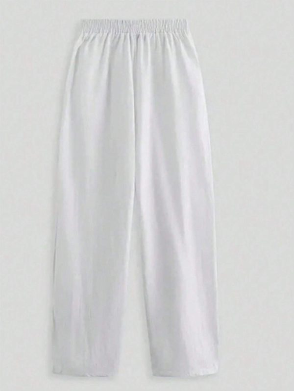 Women's Elastic Waist Wide-Leg Pants - Image 5
