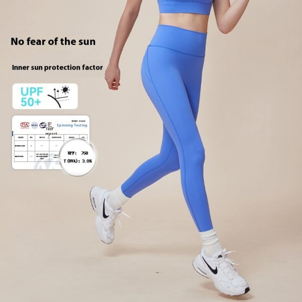Cross Hip Lifting And Waist-slimming Upgrade High Waist Peach Sports Yoga Pants - Image 3