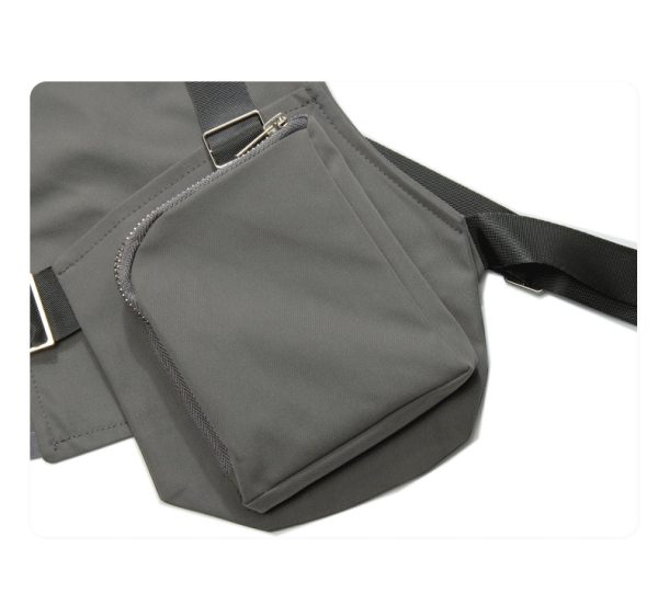 WLS Function Metal Zipper Buckle Vest - Image 2