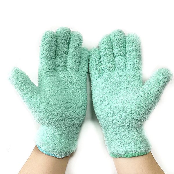 Half Velvet Comfortable Fine Fiber Dust Gloves - Image 9