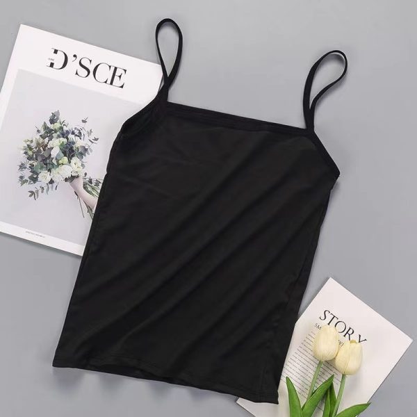 Women's Solid Color Small Sling Vest - Image 4