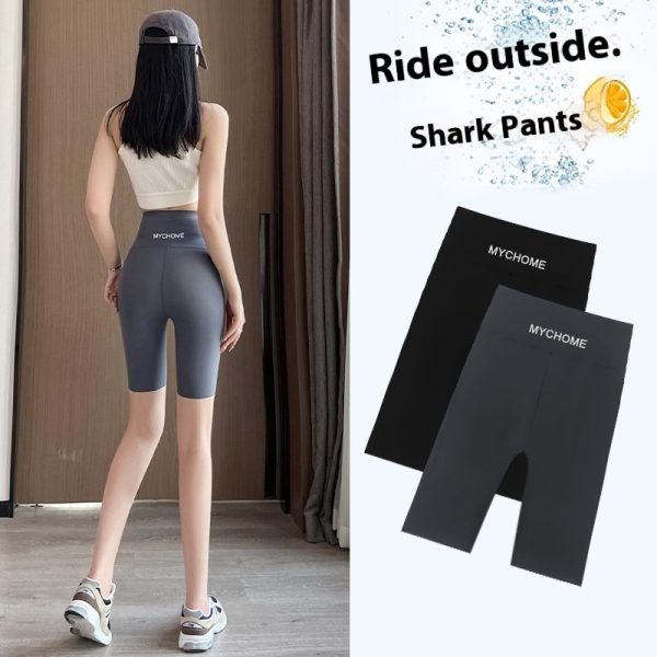 Women's Five-point Shark Pants High Waist Hip Lift - Image 3