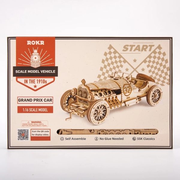 Car 3D Wooden Puzzle Game Assembly Racing Children's Toys - Image 7