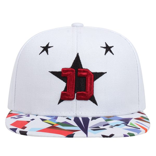 Five-pointed Star Embroidery Outdoor Sun-shade Sun Protection Flat-brimmed Cap - Image 3