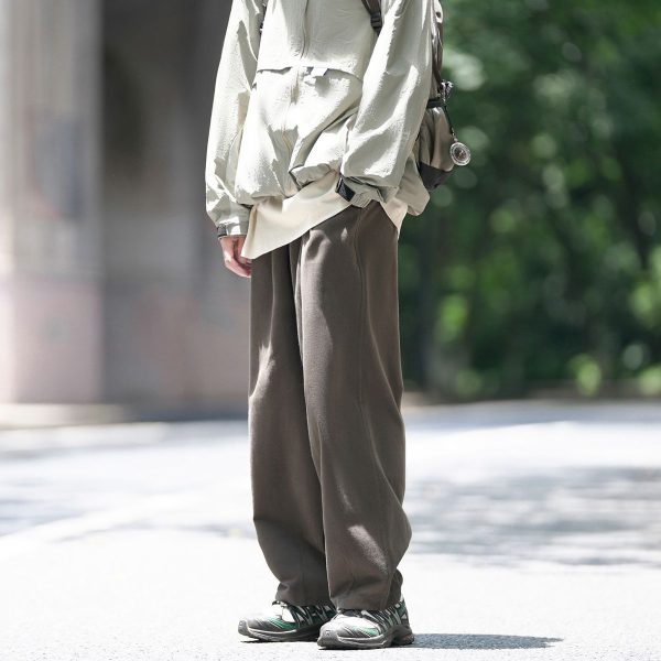 Casual Retro All-match Loose Drooping Straight-leg Trousers - Image 2