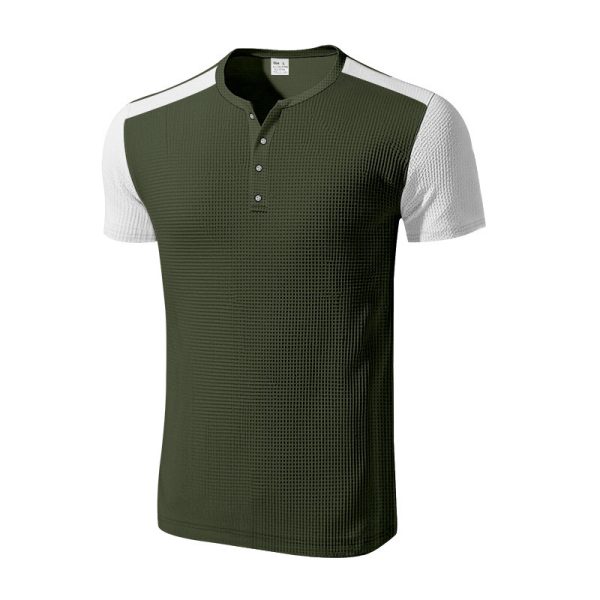 Plus Size Men's Color Block T-shirt - Image 9