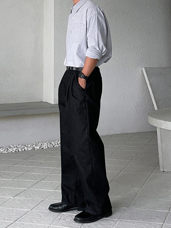 Straight Jeans Men's Casual Loose-fitting Wide-leg Trousers - Image 3