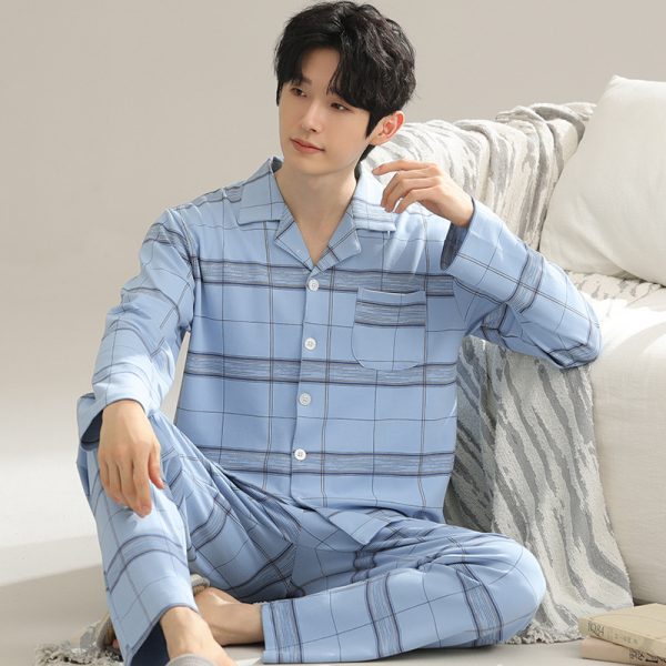 Long Sleeve Lapel Cardigan Trousers Casual Loose Home Wear - Image 6